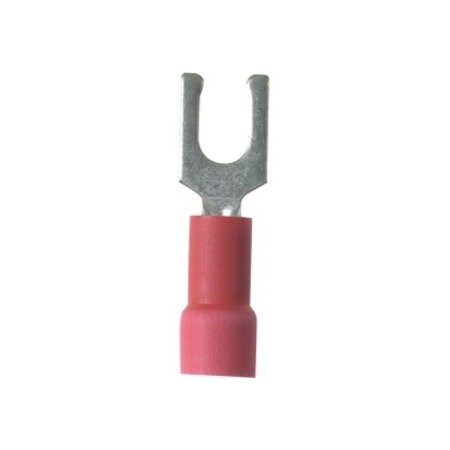 Panduit Locking Fork Terminal, expanded vinyl insulat, PV18-6LFX-CY, PK 100 PV18-6LFX-CY